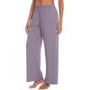 imageWiWi Women s Pajamas Pants with Pocket Soft Viscose from Bamboo Yoga Loose Pant Comfy Pajama Bottoms SXXLViolet