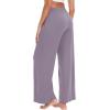 imageWiWi Women s Pajamas Pants with Pocket Soft Viscose from Bamboo Yoga Loose Pant Comfy Pajama Bottoms SXXLViolet