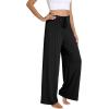 imageWiWi Womens Long Sleep Pants Viscose from Bamboo Lightweight Lounge Bottoms Casual Home Wear Soft Pajama SXXLBlack