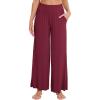 imageWiWi Viscose from Bamboo Women s Pajamas Pants Soft Yoga Loose Pant Comfy Pajama Bottoms SXXLWine