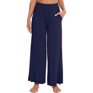 imageWiWi Viscose from Bamboo Women s Pajamas Pants Soft Yoga Loose Pant Comfy Pajama Bottoms SXXLNavy