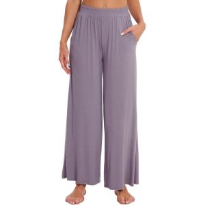 imageWiWi Viscose from Bamboo Women s Pajamas Pants Soft Yoga Loose Pant Comfy Pajama Bottoms SXXLViolet