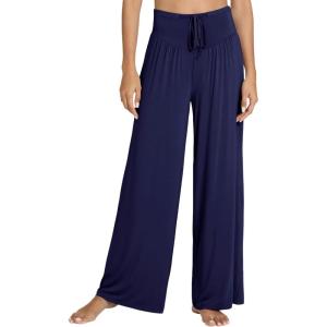 imageWiWi Womens Long Sleep Pants Viscose from Bamboo Lightweight Lounge Bottoms Casual Home Wear Soft Pajama SXXLNavy