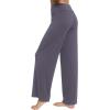imageWiWi Pajama Pants for Women Plus Size Pajamas Bottoms Wide Leg Lounge Soft Pj SweatpantsViscose Made from Bamboo S4XAdark Grey