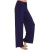 imageWiWi Pajama Pants for Women Plus Size Pajamas Bottoms Wide Leg Lounge Soft Pj SweatpantsViscose Made from Bamboo S4XAnavy