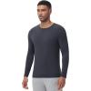 imageWiWi Shirts for Men Long Sleeve Underwear Viscose from Bamboo SlimFit Tee Baselayer Mens Stretchable Shirt Soft Top SXXLMidnight Blue