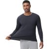 imageWiWi Shirts for Men Long Sleeve Underwear Viscose from Bamboo SlimFit Tee Baselayer Mens Stretchable Shirt Soft Top SXXLMidnight Blue