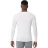 imageWiWi Shirts for Men Long Sleeve Underwear Viscose from Bamboo SlimFit Tee Baselayer Mens Stretchable Shirt Soft Top SXXLRaw White