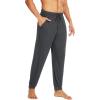 imageWiWi Mens Bamboo Viscose Pajama Jogger Pants 1 or 2 Pack Open Fly Lounge Bottoms Sleep Long Pj Joggers Sweatpant SXXLAcharcoal