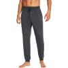imageWiWi Mens Bamboo Viscose Pajama Jogger Pants 1 or 2 Pack Open Fly Lounge Bottoms Sleep Long Pj Joggers Sweatpant SXXLAcharcoal