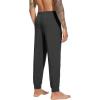 imageWiWi Mens Bamboo Viscose Pajama Jogger Pants 1 or 2 Pack Open Fly Lounge Bottoms Sleep Long Pj Joggers Sweatpant SXXLAcharcoal Heather