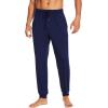 imageWiWi Mens Bamboo Viscose Pajama Jogger Pants 1 or 2 Pack Open Fly Lounge Bottoms Sleep Long Pj Joggers Sweatpant SXXLAnavy
