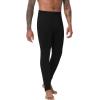 imageWiWi Mens Long Johns Thermal Underwear Bottoms Base Layer Leggings Viscose from Bamboo Baselayer Pants SXXLBlack