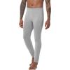 imageWiWi Mens Long Johns Thermal Underwear Bottoms Base Layer Leggings Viscose from Bamboo Baselayer Pants SXXLHeather Grey
