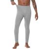 imageWiWi Mens Long Johns Thermal Underwear Bottoms Base Layer Leggings Viscose from Bamboo Baselayer Pants SXXLHeather Grey