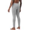 imageWiWi Mens Long Johns Thermal Underwear Bottoms Base Layer Leggings Viscose from Bamboo Baselayer Pants SXXLHeather Grey