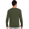 imageWiWi Viscose from Bamboo Mens Long Sleeve Tees Sun Protection Athletic Crew Neck Shirts for Pajamas SXXLAdark Fence Green