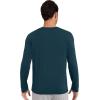 imageWiWi Viscose from Bamboo Mens Long Sleeve Tees Sun Protection Athletic Crew Neck Shirts for Pajamas SXXLAdeep Teal