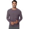 imageWiWi Viscose from Bamboo Mens Long Sleeve Tees Sun Protection Athletic Crew Neck Shirts for Pajamas SXXLAmisty Grey