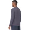 imageWiWi Viscose from Bamboo Mens Long Sleeve Tees Sun Protection Athletic Crew Neck Shirts for Pajamas SXXLBdark Grey