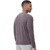 imageWiWi Viscose from Bamboo Mens Long Sleeve Tees Sun Protection Athletic Crew Neck Shirts for Pajamas SXXLCmisty Grey