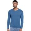 imageWiWi Viscose from Bamboo Mens Long Sleeve Tees Sun Protection Athletic Crew Neck Shirts for Pajamas SXXLCprussian Blue