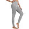 imageWiWi Womens Leggings Thermal Warm Underwear Pants Soft Long Johns Viscose from Bamboo Baselayer Pant SXXLHeather Grey
