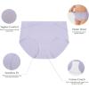 imageWiWi Womens Modal Briefs Mid Waist Brief Breathable Seamless Underwear Full Coverage Ladies Panties 4 Pack SXXLBeigeWhitePurplePink