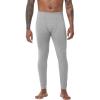 imageWiWi Mens Long Johns Thermal Underwear Bottoms Base Layer Leggings Viscose from Bamboo Baselayer Pants SXXLHeather Grey