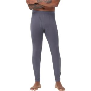imageWiWi Mens Long Johns Thermal Underwear Bottoms Base Layer Leggings Viscose from Bamboo Baselayer Pants SXXLDark Grey