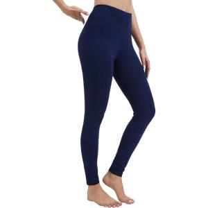 imageWiWi Womens Leggings Thermal Warm Underwear Pants Soft Long Johns Viscose from Bamboo Baselayer Pant SXXLNavy