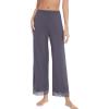 imageWiWi Pajamas Pants for Women Wide Leg Long Bottoms Bamboo Viscose Casual Loose Sweatpants High Waist Joggers SXXLBpurplish Grey