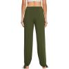 imageWiWi Pajamas Pants for Women Wide Leg Long Bottoms Bamboo Viscose Casual Loose Sweatpants High Waist Joggers SXXLDarmy Green