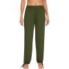 imageWiWi Pajamas Pants for Women Wide Leg Long Bottoms Bamboo Viscose Casual Loose Sweatpants High Waist Joggers SXXLDarmy Green