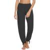 imageWiWi Pajamas Pants for Women Wide Leg Long Bottoms Bamboo Viscose Casual Loose Sweatpants High Waist Joggers SXXLDcharcoal Heather
