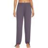 imageWiWi Pajamas Pants for Women Wide Leg Long Bottoms Bamboo Viscose Casual Loose Sweatpants High Waist Joggers SXXLDpurplish Grey