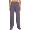 imageWiWi Pajamas Pants for Women Wide Leg Long Bottoms Bamboo Viscose Casual Loose Sweatpants High Waist Joggers SXXLDpurplish Grey