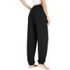 imageWiWi Viscose from Bamboo Pajamas Pants for Women Soft Yoga Jogger Pant Comfy Pajama Lounge Bottoms SXXLAblack
