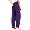 imageWiWi Viscose from Bamboo Pajamas Pants for Women Soft Yoga Jogger Pant Comfy Pajama Lounge Bottoms SXXLAdark Purple