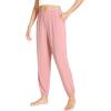 imageWiWi Viscose from Bamboo Pajamas Pants for Women Soft Yoga Jogger Pant Comfy Pajama Lounge Bottoms SXXLAmellow Rose