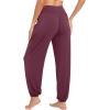 imageWiWi Viscose from Bamboo Pajamas Pants for Women Soft Yoga Jogger Pant Comfy Pajama Lounge Bottoms SXXLBmulberry