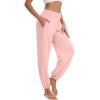 imageWiWi Viscose from Bamboo Pajamas Pants for Women Soft Yoga Jogger Pant Comfy Pajama Lounge Bottoms SXXLBpeach Pink