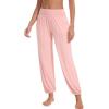 imageWiWi Viscose from Bamboo Pajamas Pants for Women Soft Yoga Jogger Pant Comfy Pajama Lounge Bottoms SXXLBpeach Pink