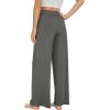 imageWiWi Womens Viscose from Bamboo Pajama Pants Casual Wide Leg Palazzo Lounge Pant Loose Comfy Sleep Pj Bottoms SXXLIron Grey