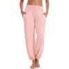 imageWiWi Viscose from Bamboo Pajamas Pants for Women Soft Yoga Jogger Pant Comfy Pajama Lounge Bottoms SXXLBpeach Pink