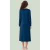 imageWiWi Nightgowns for Women Soft Sleepwear Long Sleeve Nightshirts Pajamas Gown Viscose from Bamboo Sleepwear SXXLAink Blue