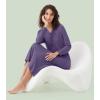 imageWiWi Nightgowns for Women Soft Sleepwear Long Sleeve Nightshirts Pajamas Gown Viscose from Bamboo Sleepwear SXXLAlavender