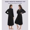 imageWiWi Nightgowns for Women Soft Sleepwear Long Sleeve Nightshirts Pajamas Gown Viscose from Bamboo Sleepwear SXXLBblack