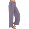 imageWiWi Pajama Pants for Women Plus Size Pajamas Bottoms Wide Leg Lounge Soft Pj SweatpantsViscose Made from Bamboo S4XApurplish Grey