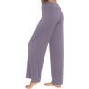 imageWiWi Pajama Pants for Women Plus Size Pajamas Bottoms Wide Leg Lounge Soft Pj SweatpantsViscose Made from Bamboo S4XApurplish Grey
